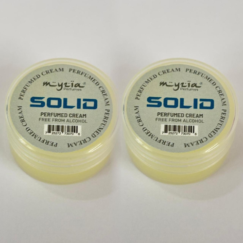 Solid perfumed cream