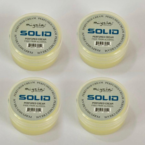 Solid perfumed cream
